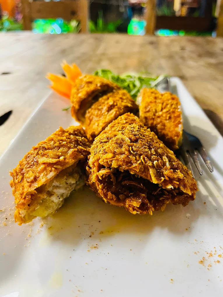 Delicious stuffed chicken rolls